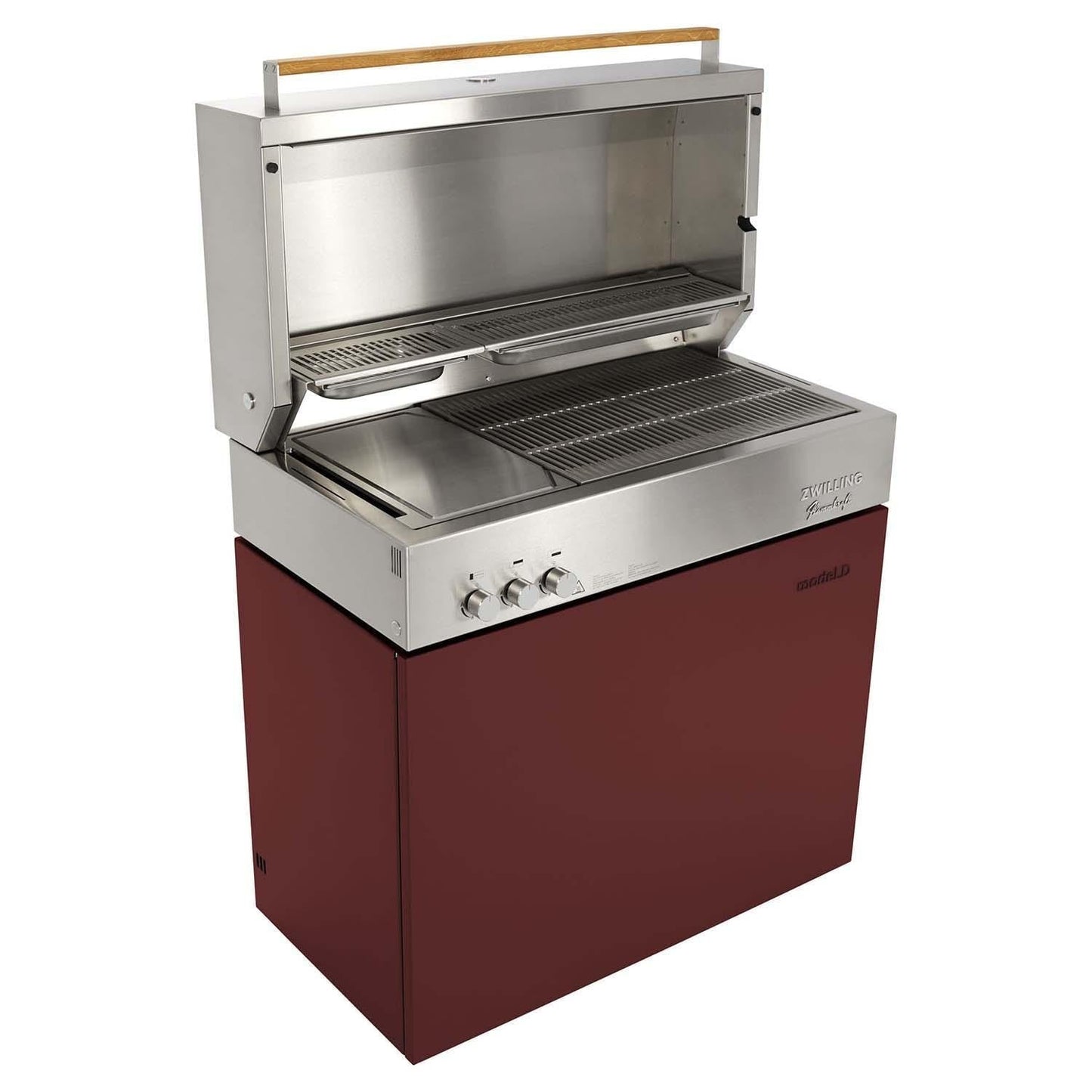 Flammkraft Model D Propane Gas Grill - Ruby - 1029543