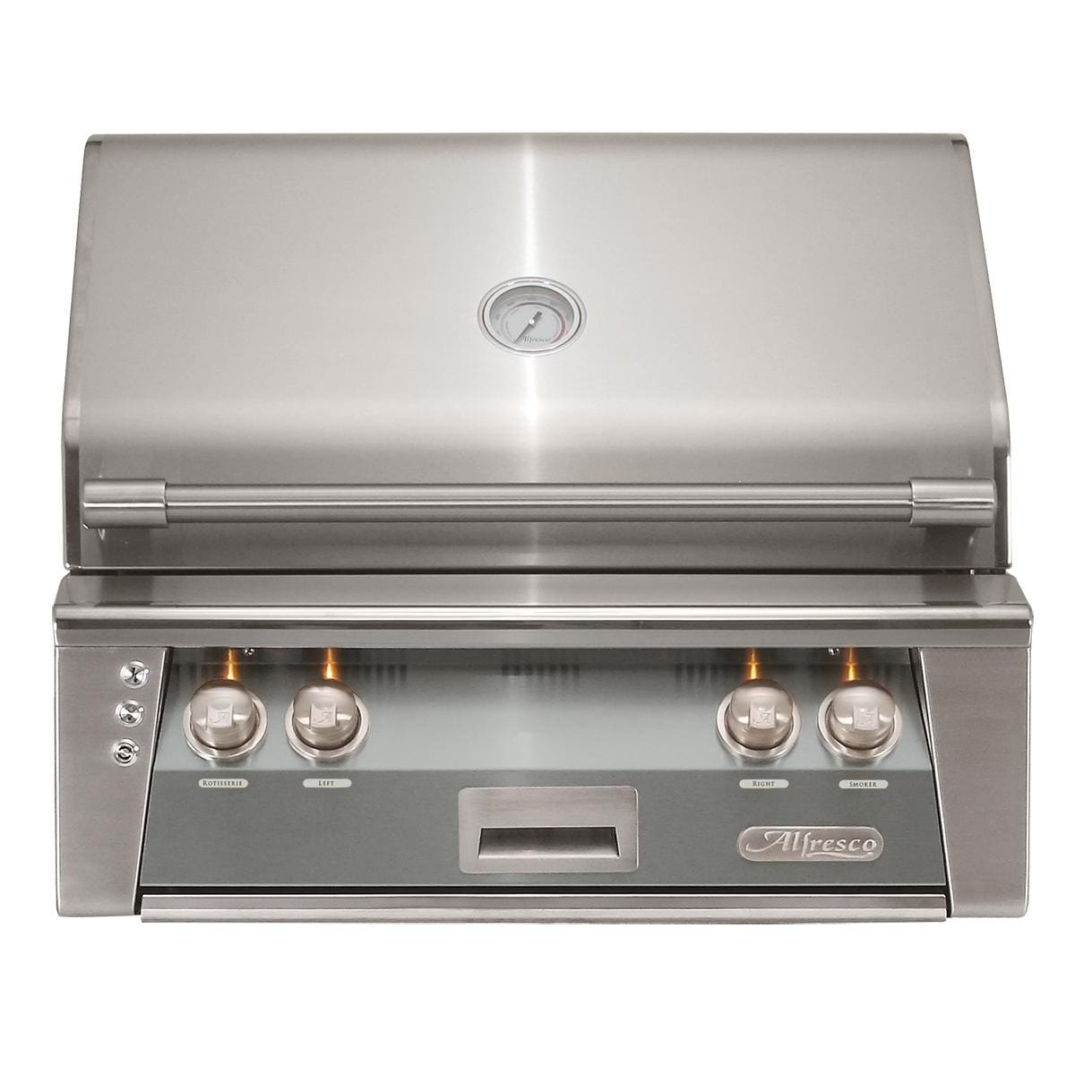 Alfresco ALXE 30-Inch Built-In Natural Gas Grill With Sear Zone And Rotisserie in Signal Gray - ALXE-30SZ-NG-S7004 - Image 1