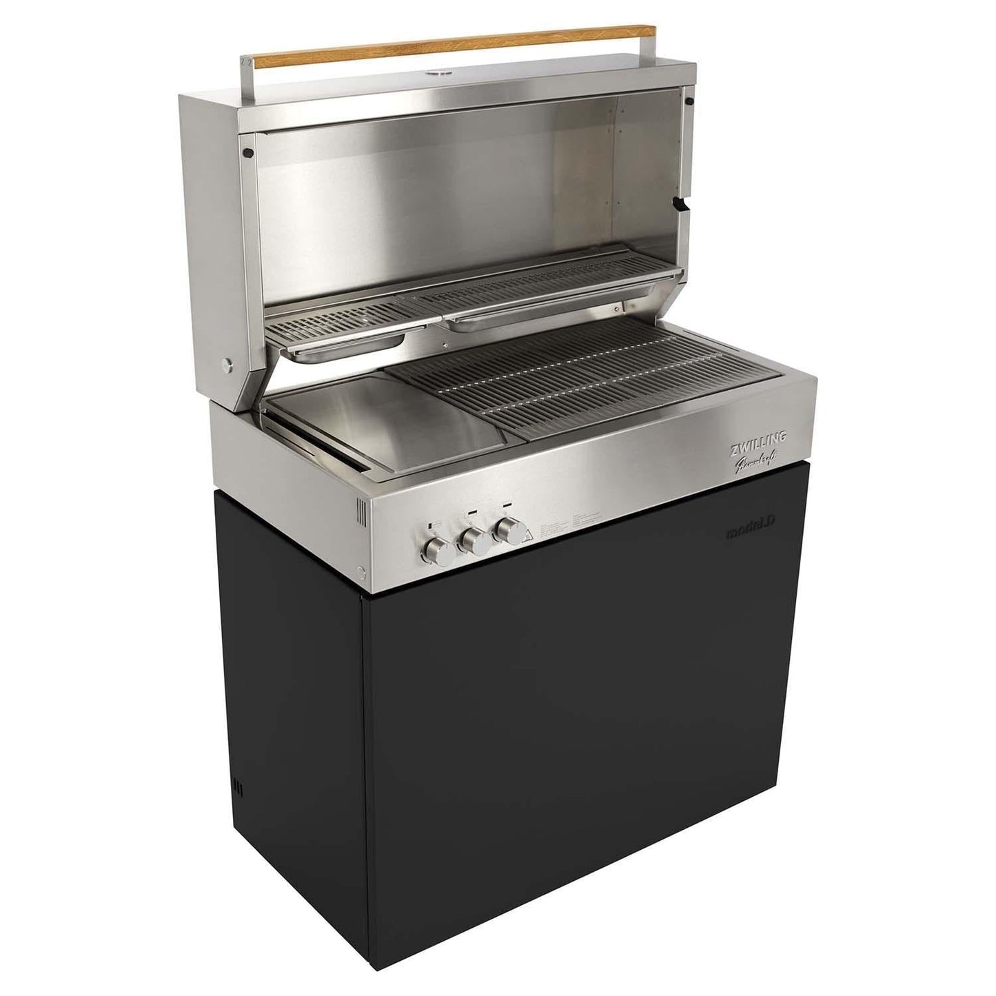 Flammkraft Model D Propane Gas Grill - Ivory Black - 1029545