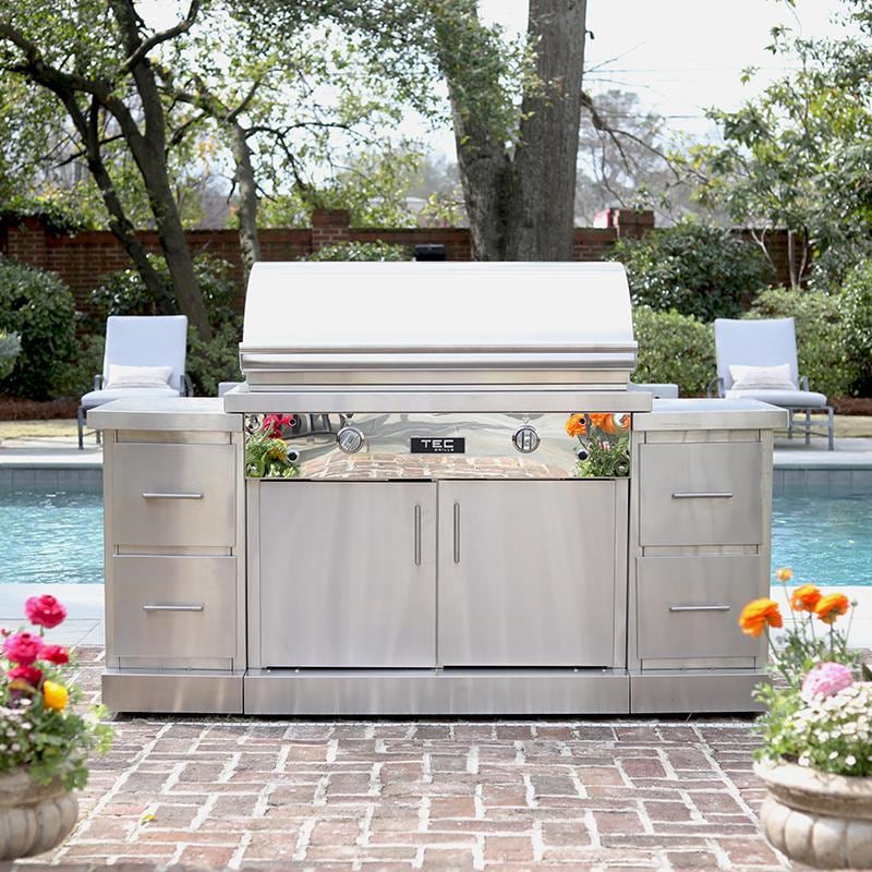 TEC Sterling Patio FR 44-in Infrared Propane Grill On Stainless Steel Island - STPFR2LPISL-I - Image 8