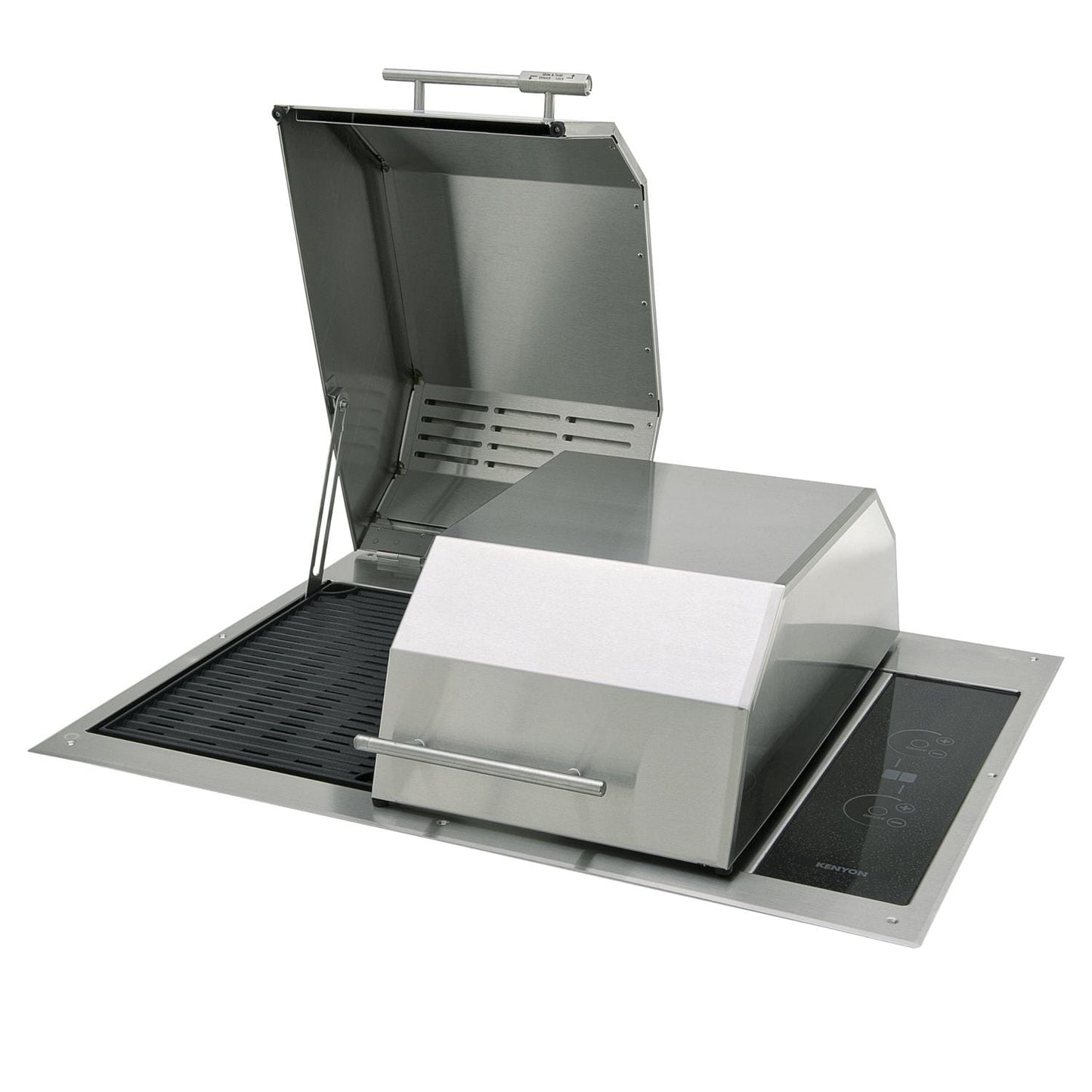 Kenyon Texan Two Zone Split Lid Built-In 240V Electric Grill W/ Lite Touch Control & No Mounting Holes - B70405WH - Image 3