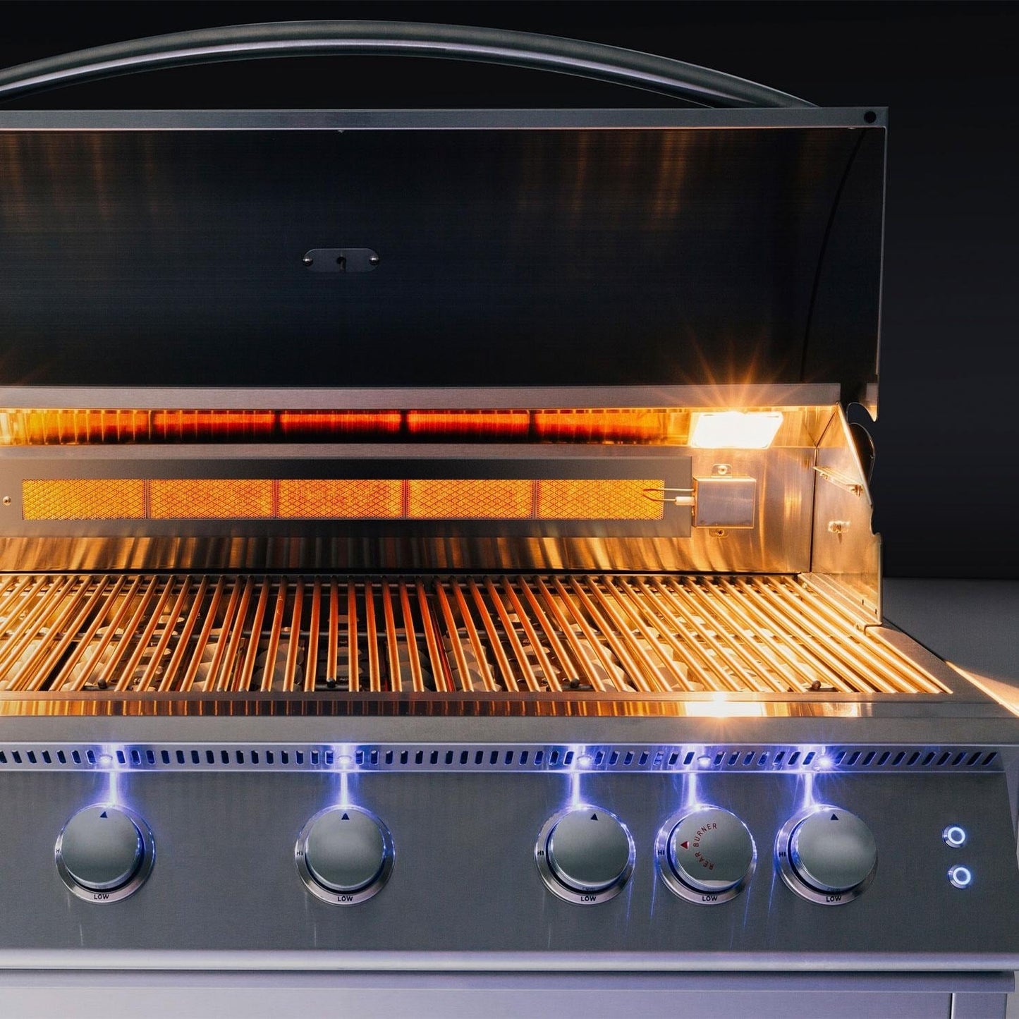 Summerset Sizzler Pro 32-in 4 Burner Built-In Natural Gas Grill w/ Rear Infrared Burner - SZRPRO32 - Image 6