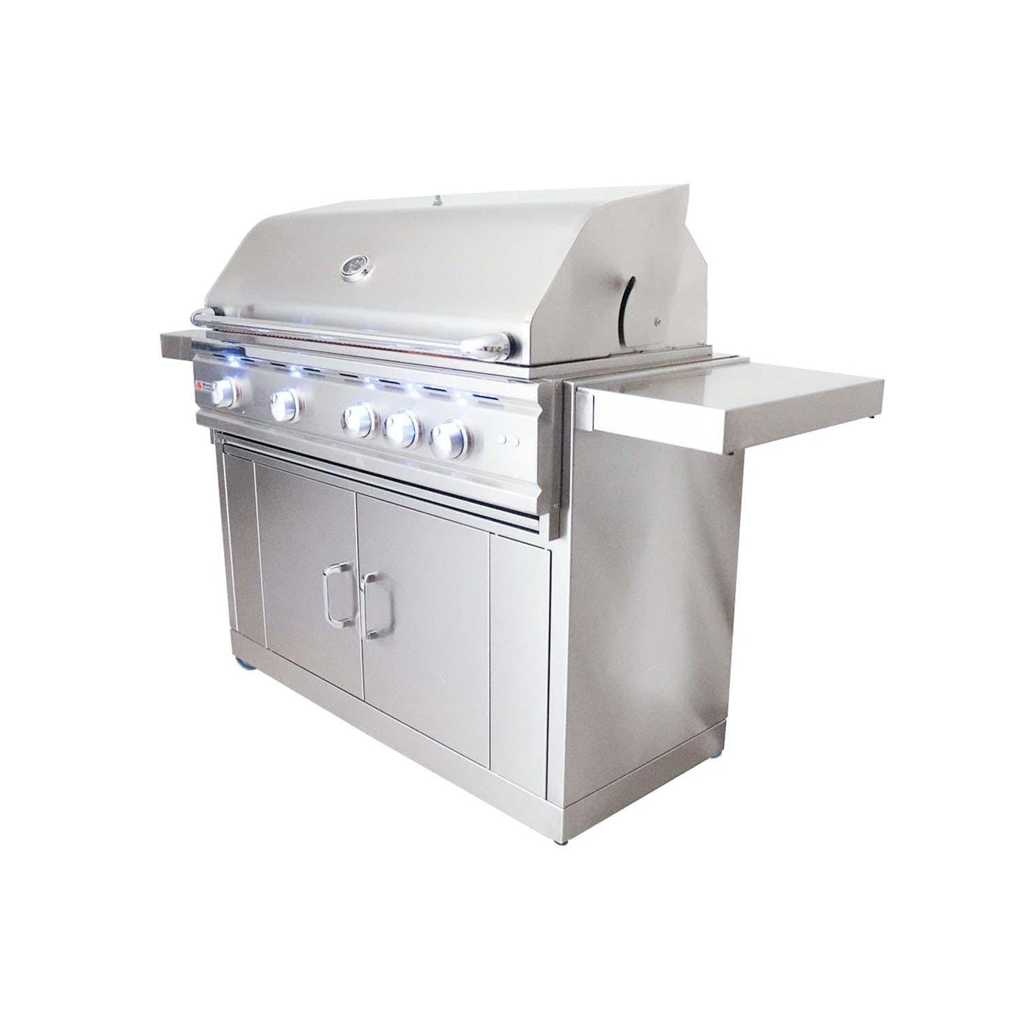 RCS Cutlass Pro 42 Inch Propane Grill w/ Ceramic Briquette Tray Flame Tamers - RON42BLPCK