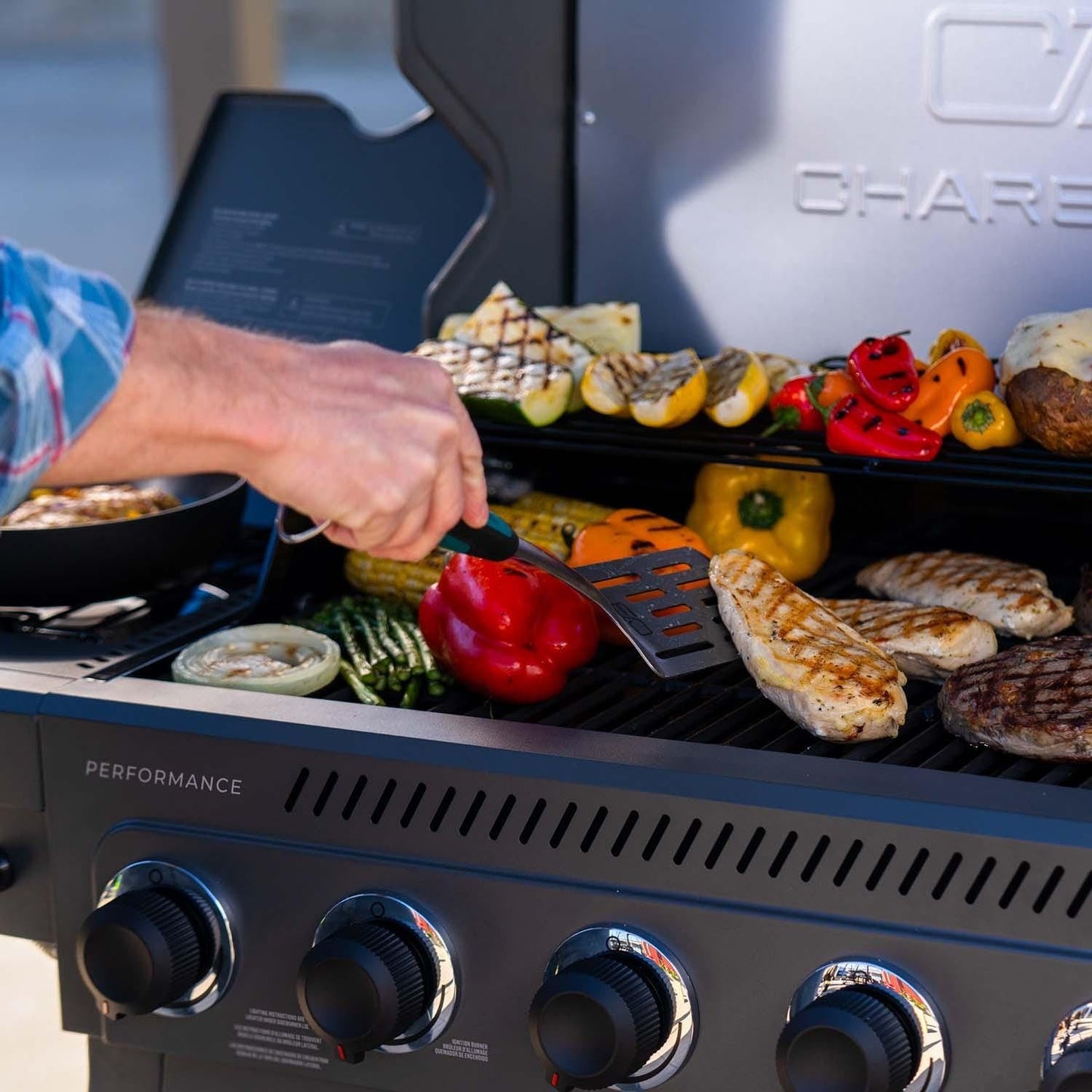 Charbroil Performance Series 5-Burner Propane Gas Grill - Grey & Stainless - 463463425