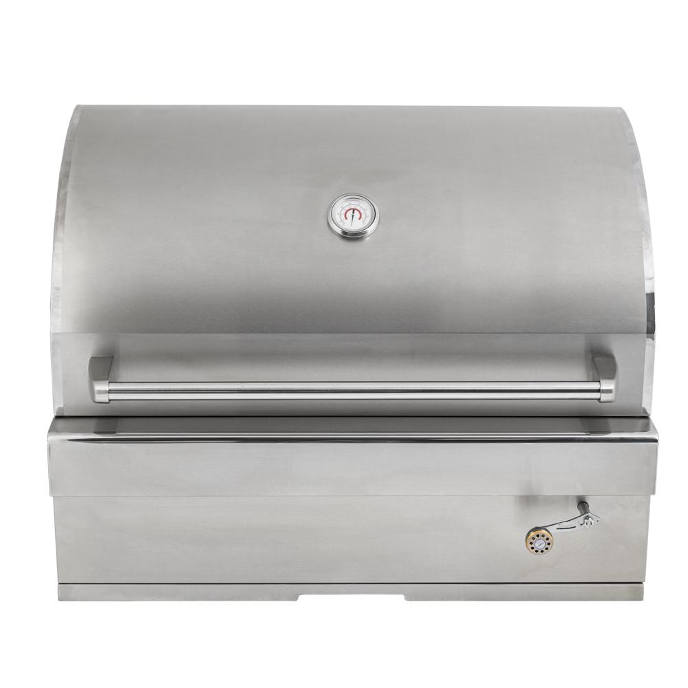 Turbo 32-Inch Built-In Stainless Steel Charcoal Grill With Adjustable Charcoal Tray - 32CHARCOALG - Image 1