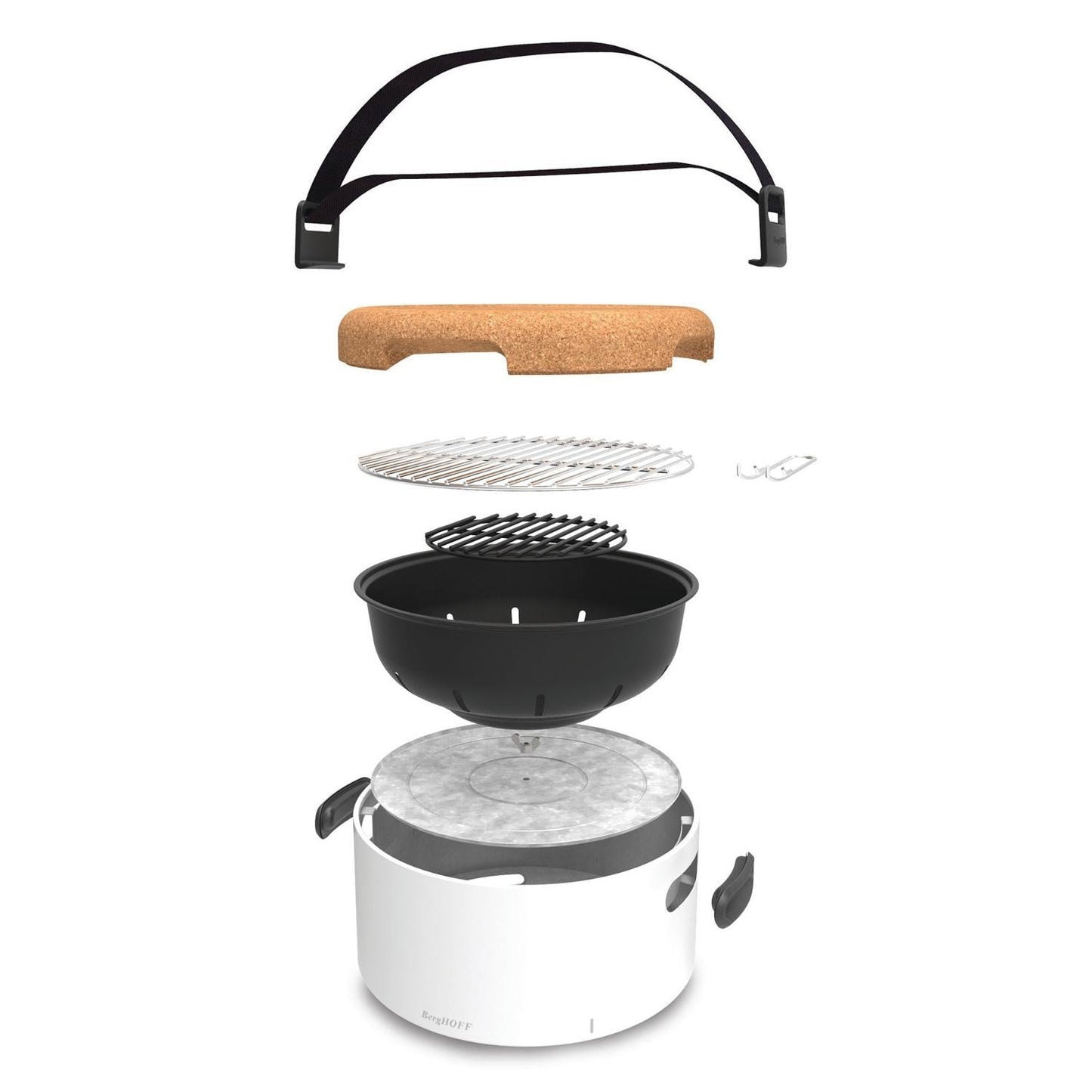 BergHOFF Leo Portable Tabletop BBQ Grill W/ Heat Resistant Base Black - 2415601 - Image 7