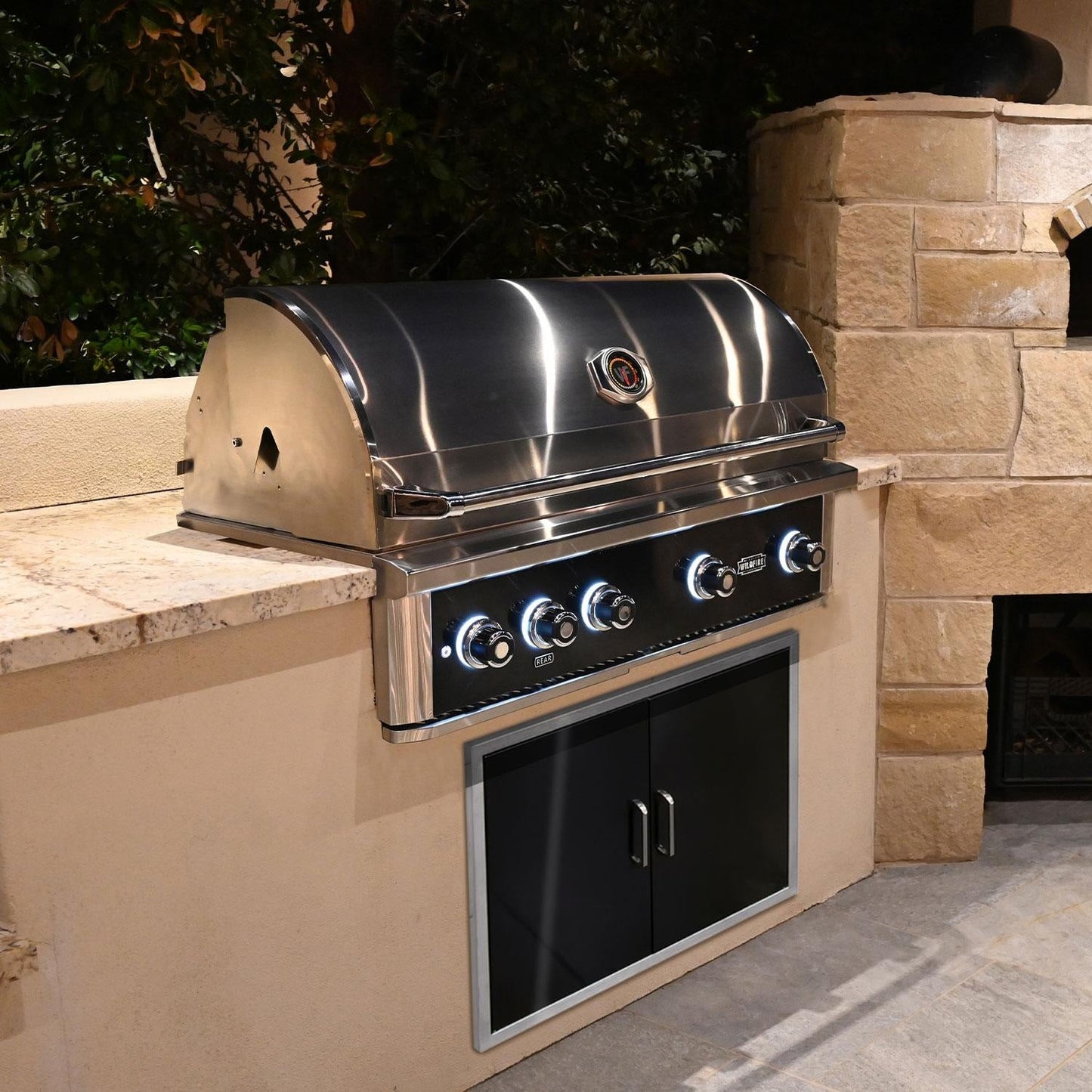 Wildfire Ranch Pro 42-in 4 Burner Black 304 SS Natural Gas Grill - WFPRO42G-BSS-NG - Image 2