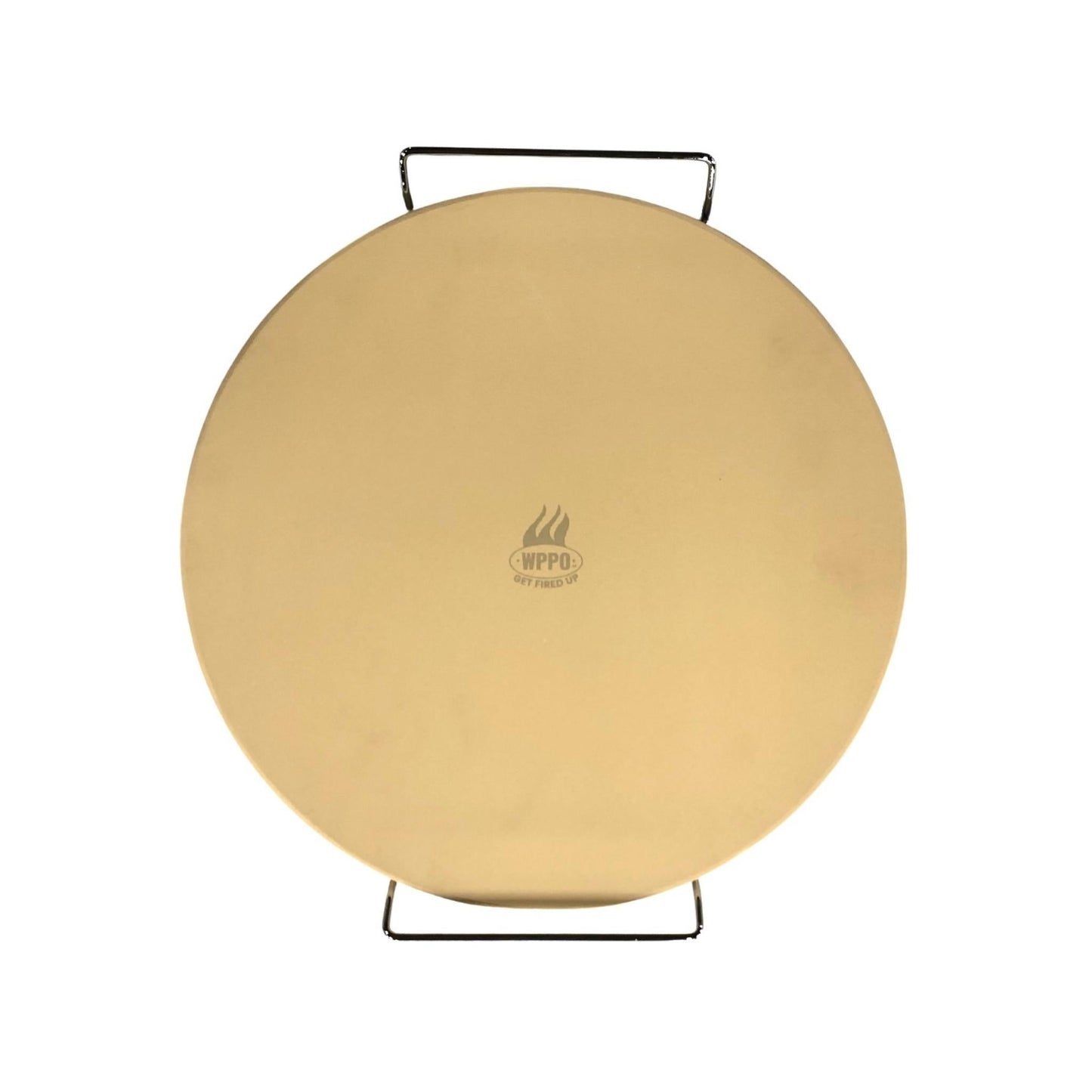 Premium Pizza Baking Stone with Handles, 15" - WPPO LLC Direct