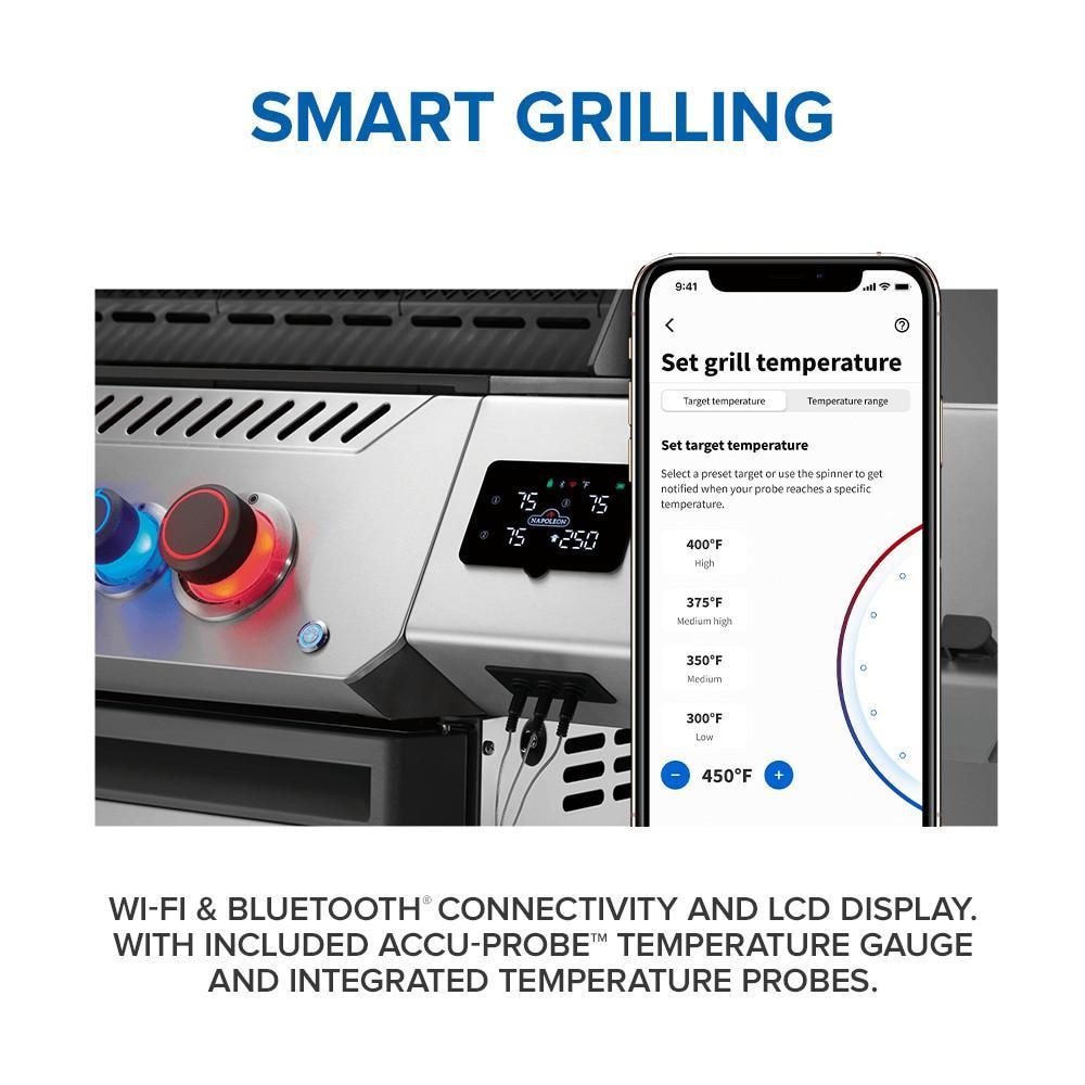 Napoleon Prestige 500 Connected 4-Burner Propane Grill w/ Rotisserie, WiFi & Bluetooth - P500VXRSIBPSS - Image 5