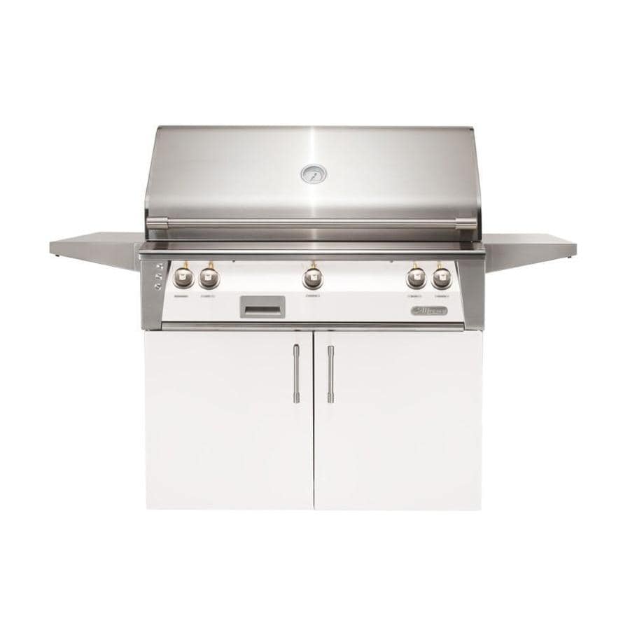 Alfresco ALXE 42-Inch Freestanding Propane Grill With Sear Zone And Rotisserie in Signal White Matte - ALXE-42SZC-LP-SM9003 - Image 1
