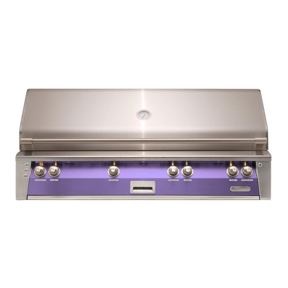 Alfresco ALXE 56-Inch Built-In Natural Gas All Grill With Sear Zone And Rotisserie in Blue Lilac - ALXE-56BFG-NG-S4005 - Image 1