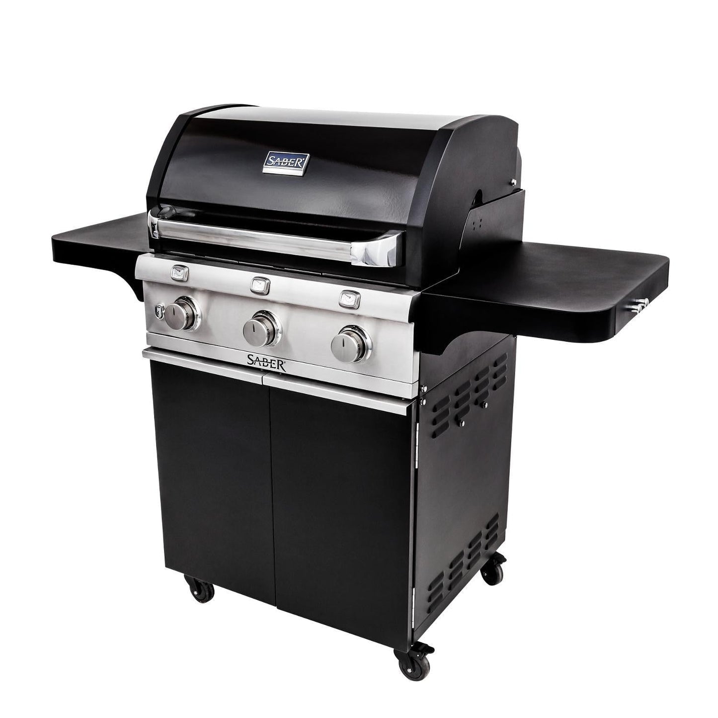 Saber Deluxe Black 500 32-Inch 3-Burner Infrared Propane Gas Grill - R50CC0617 - Image 2