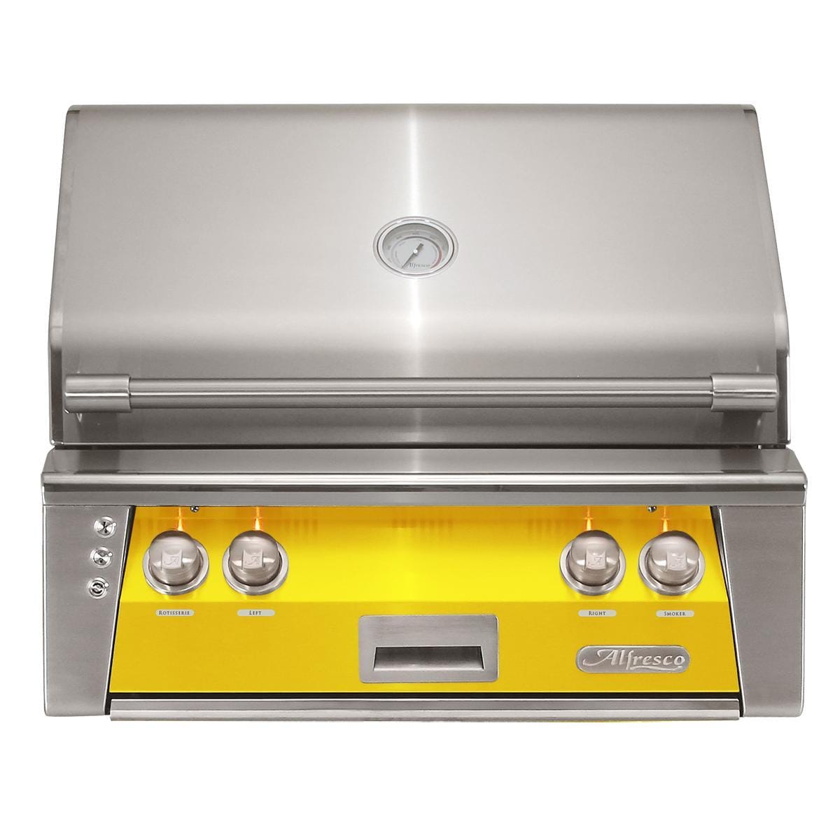 Alfresco ALXE 30-Inch Built-In Propane Grill With Rotisserie in Traffic Yellow - ALXE-30-LP-S1023 - Image 1