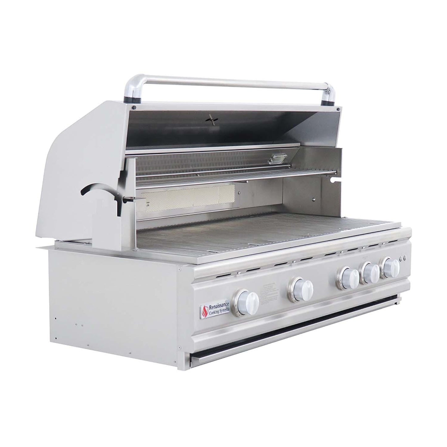 RCS Cutlass Pro 42 Inch Built-In Natural Gas Grill w/ Ceramic Briquette Tray Flame Tamers - RON42B - Image 7