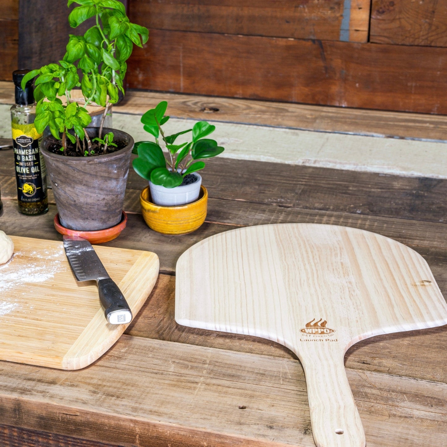 2pk - 14" x 24" Wooden Pizza Peel - 2 Pack. AKA Launch Pad - WPPO LLC Direct