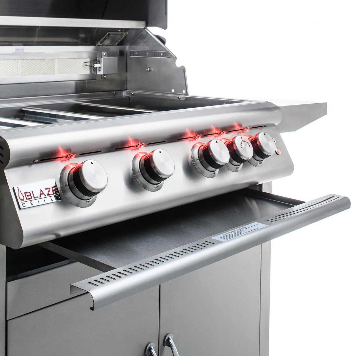 Blaze LTE 32-Inch 4-Burner Built-In Natural Gas Grill w/ Rear Infrared Burner & Grill Lights - BLZ-4LTE2-NG - Image 15