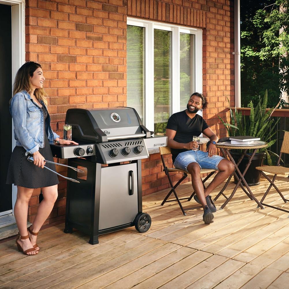 Napoleon Freestyle 365 3 Burner Propane Gas Grill w/ Range Side Burner - Graphite Grey - F365DSBPGT-ECP - Image 2
