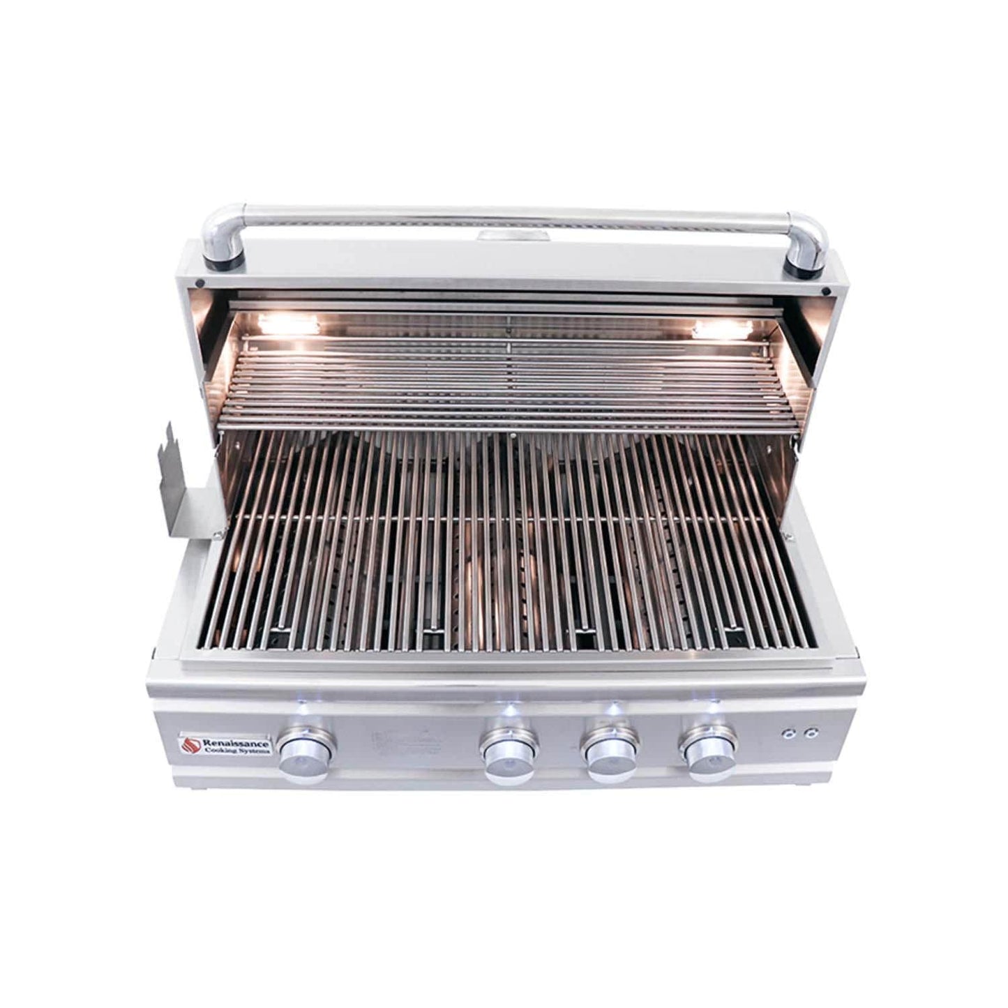 RCS Cutlass Pro 30 Inch Built-In Natural Gas Grill w/ Ceramic Briquette Tray Flame Tamers - RON30B - Image 12