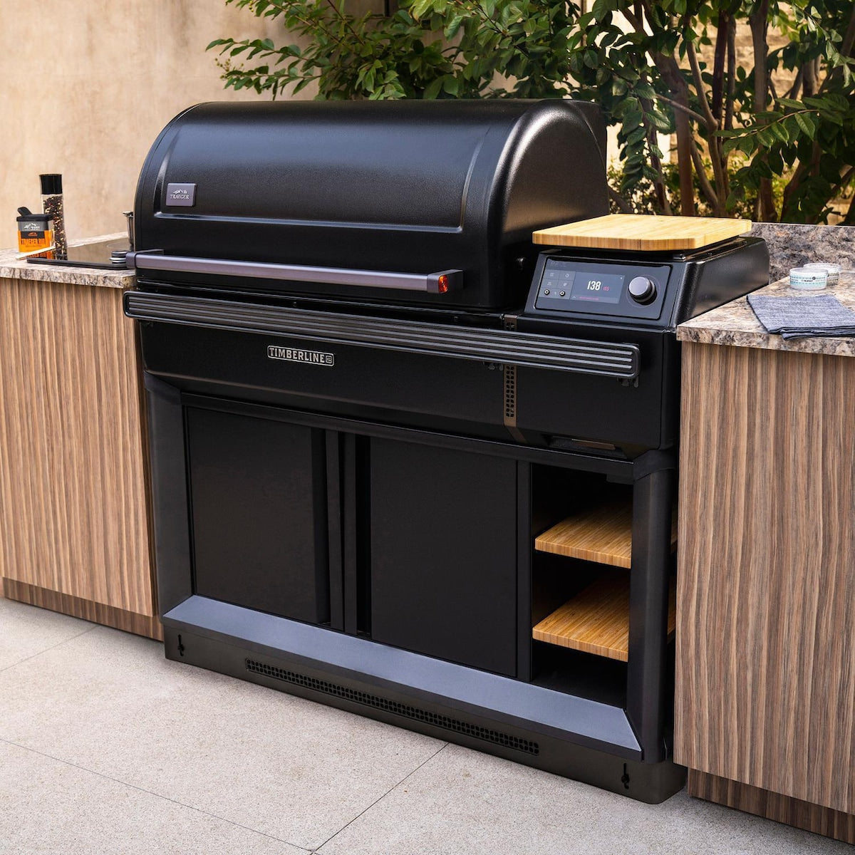 Traeger All-New Timberline XL Wi-Fi Controlled Wood Pellet Grill W/ WiFire & Built-In Trim Kit - TBB01RLG