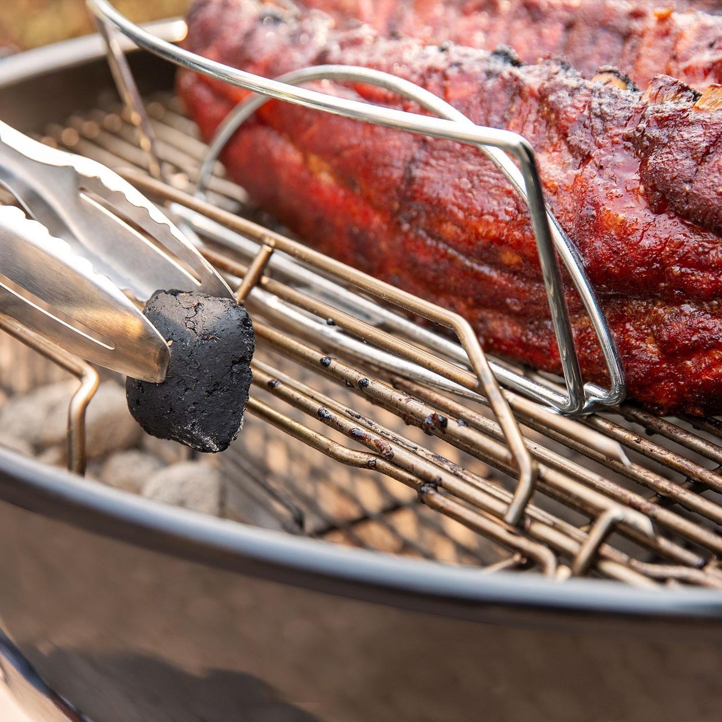 Weber Master Touch 26-Inch Charcoal Grill w/ Gourmet BBQ System Cooking Grate - Black - 1500064 - Image 24