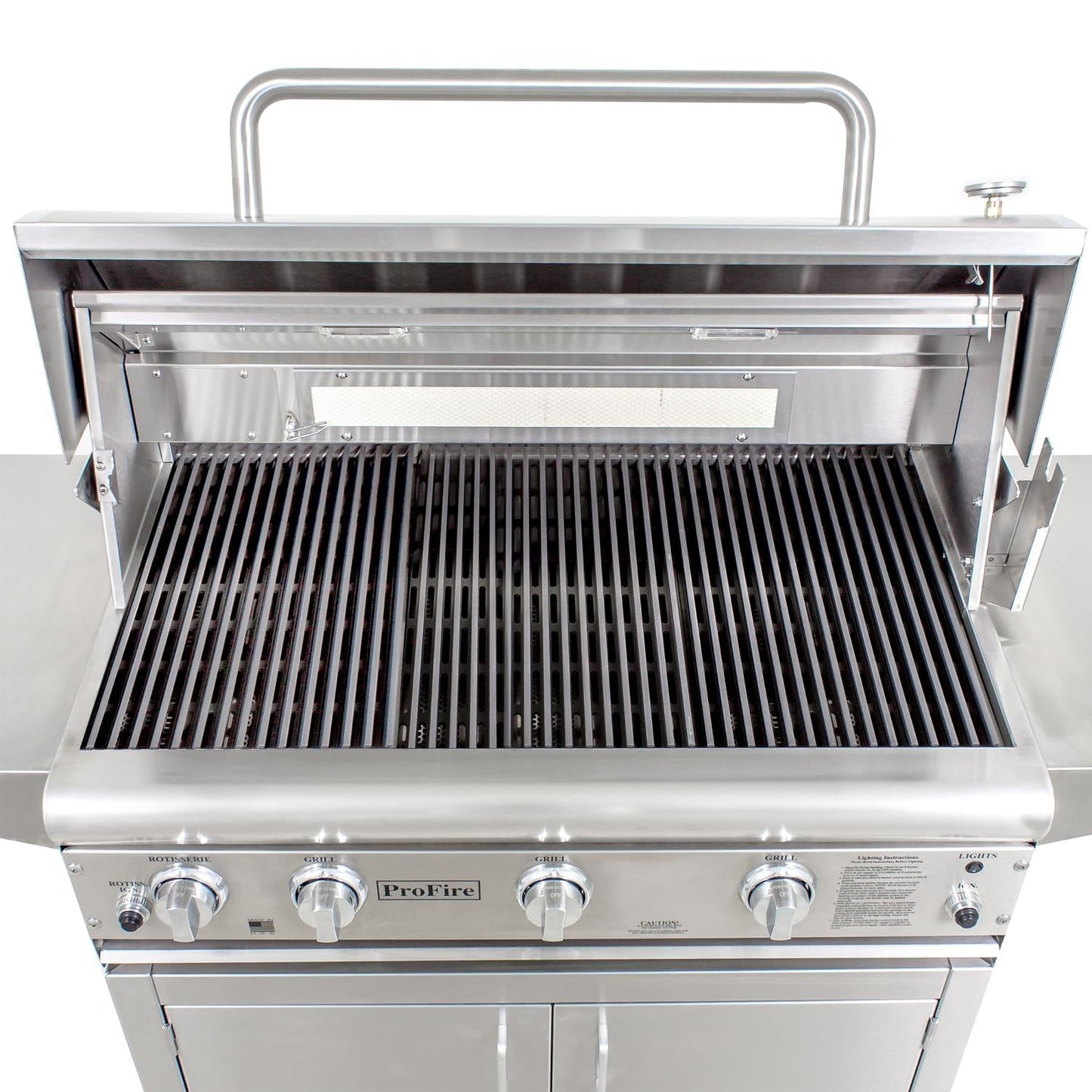 ProFire Professional Deluxe Series 48-Inch Natural Gas Grill With Double Side Burner & SearMagic Grids - Image 2