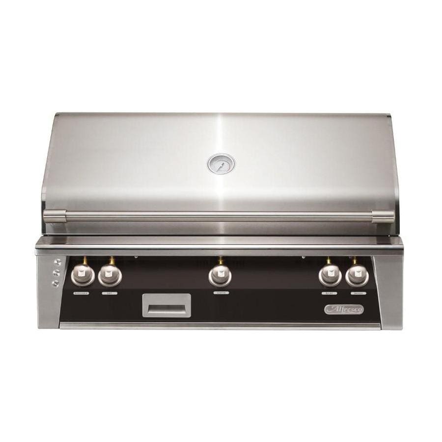 Alfresco ALXE 42-Inch Built-In Propane Grill With Sear Zone And Rotisserie in Jet Black Matte - ALXE-42SZ-LP-SM9005 - Image 1