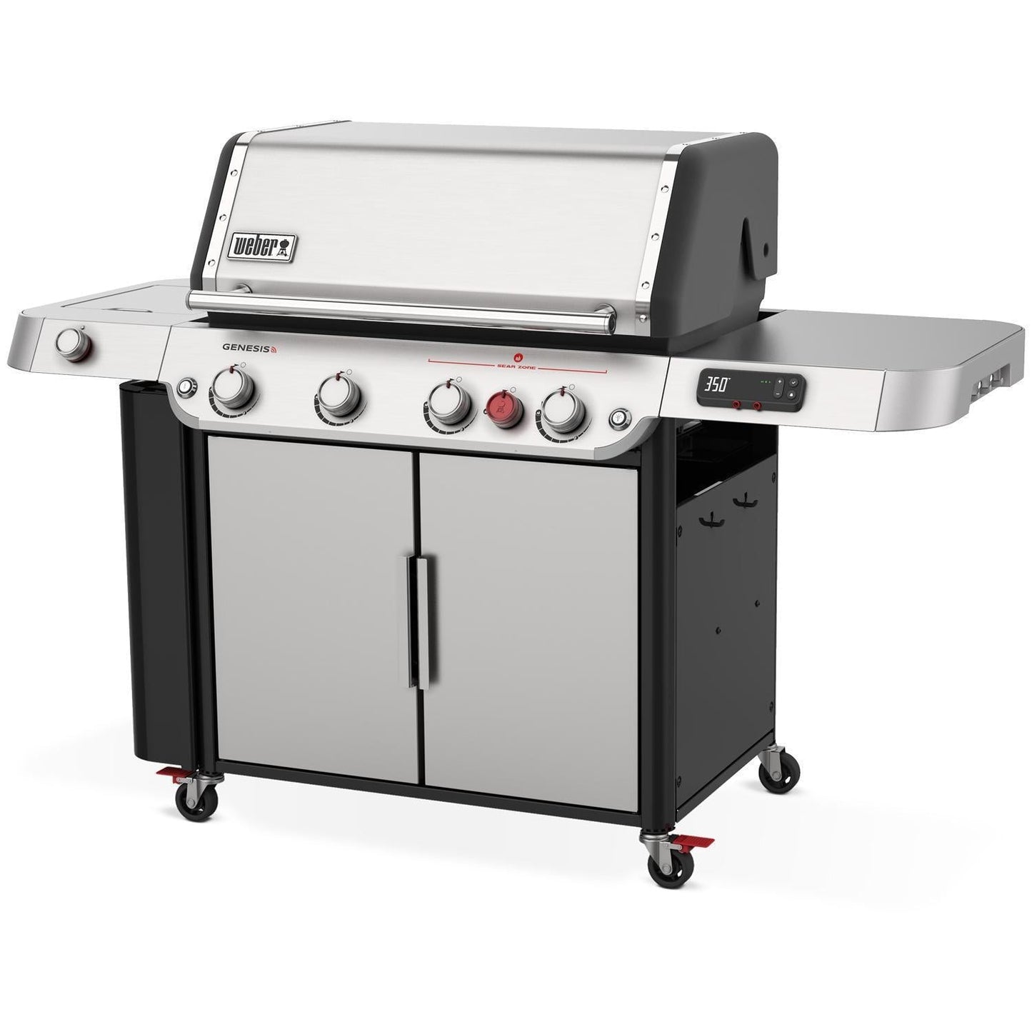 Weber Genesis SPX-435 Propane Gas Smart Grill w/ Sear Zone & Side Burner - Stainless Steel - 36800001 - Image 4