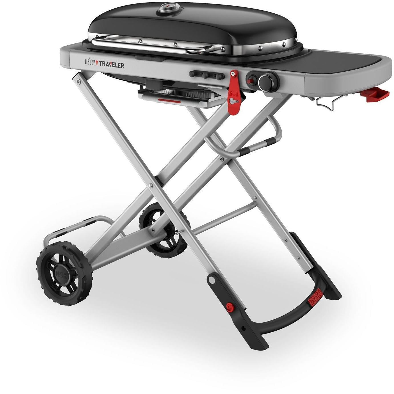 Weber Traveler Folding Portable Propane Gas Grill - Black - 9010001 - Image 3