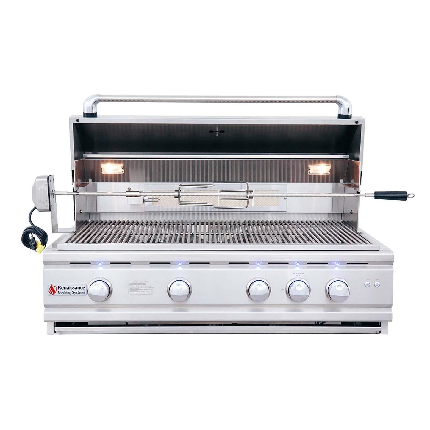 RCS Cutlass Pro 38 Inch Built-In Propane Grill w/ Ceramic Briquette Tray Flame Tamers -RON38BLP - Image 6