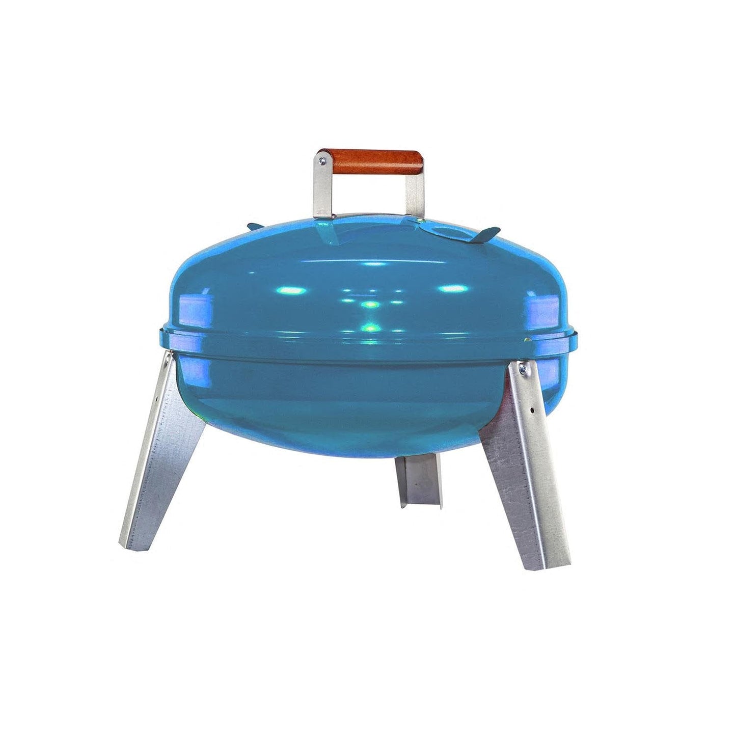 Americana 21-Inch Painted Steel Wherever Portable Charcoal/Electric Grill - Admiral Blue By Meco - 2130.4.411 - Image 1