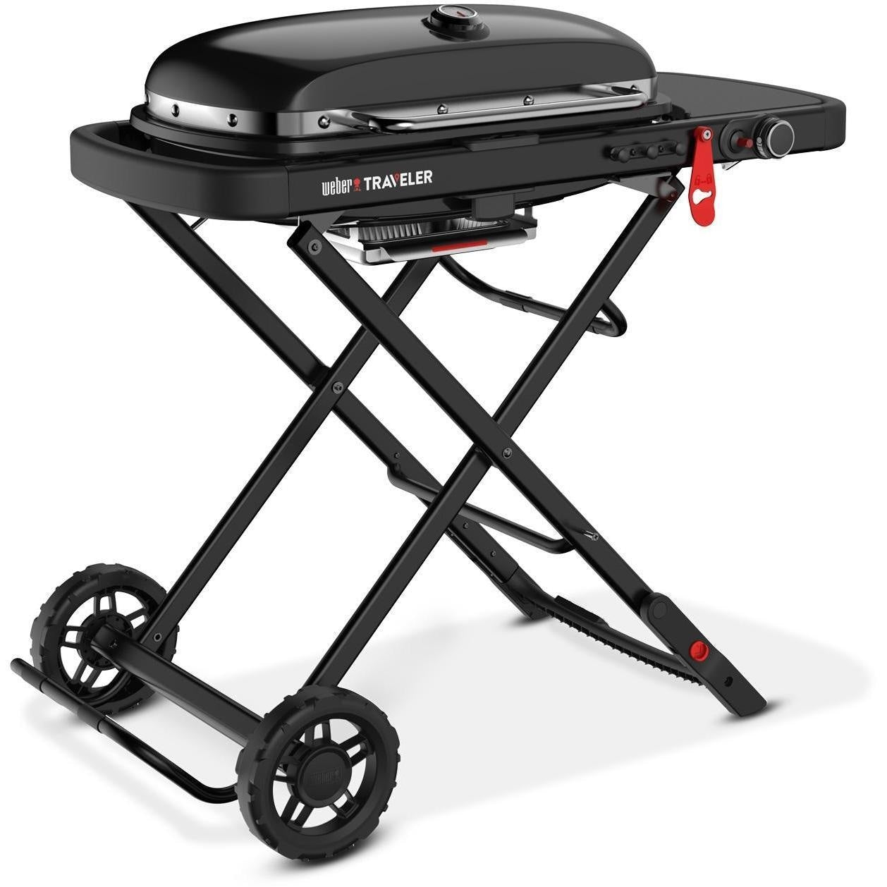 Weber Traveler Portable Propane Gas Grill - Stealth Edition - 9013001
