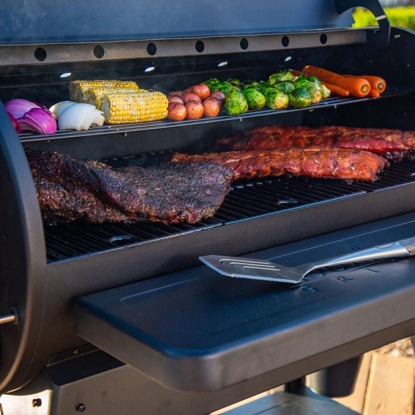 Louisiana Grills LG1200BL Black Label Series Pellet Grill W/ Wi-Fi Control - 10640 - Image 7