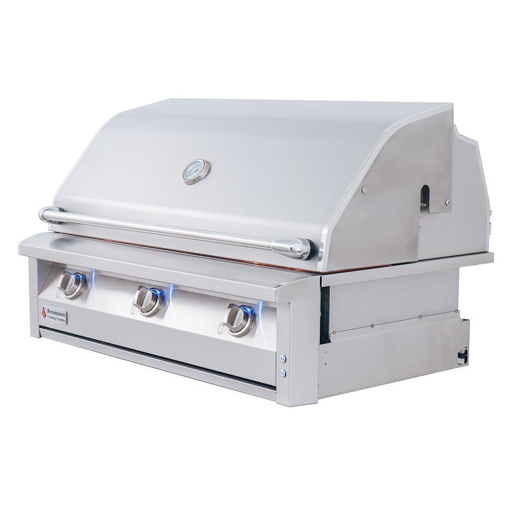 American Renaissance Grill by RCS 42-in 3-Burner Freestanding Natural Gas Gril - Image 6