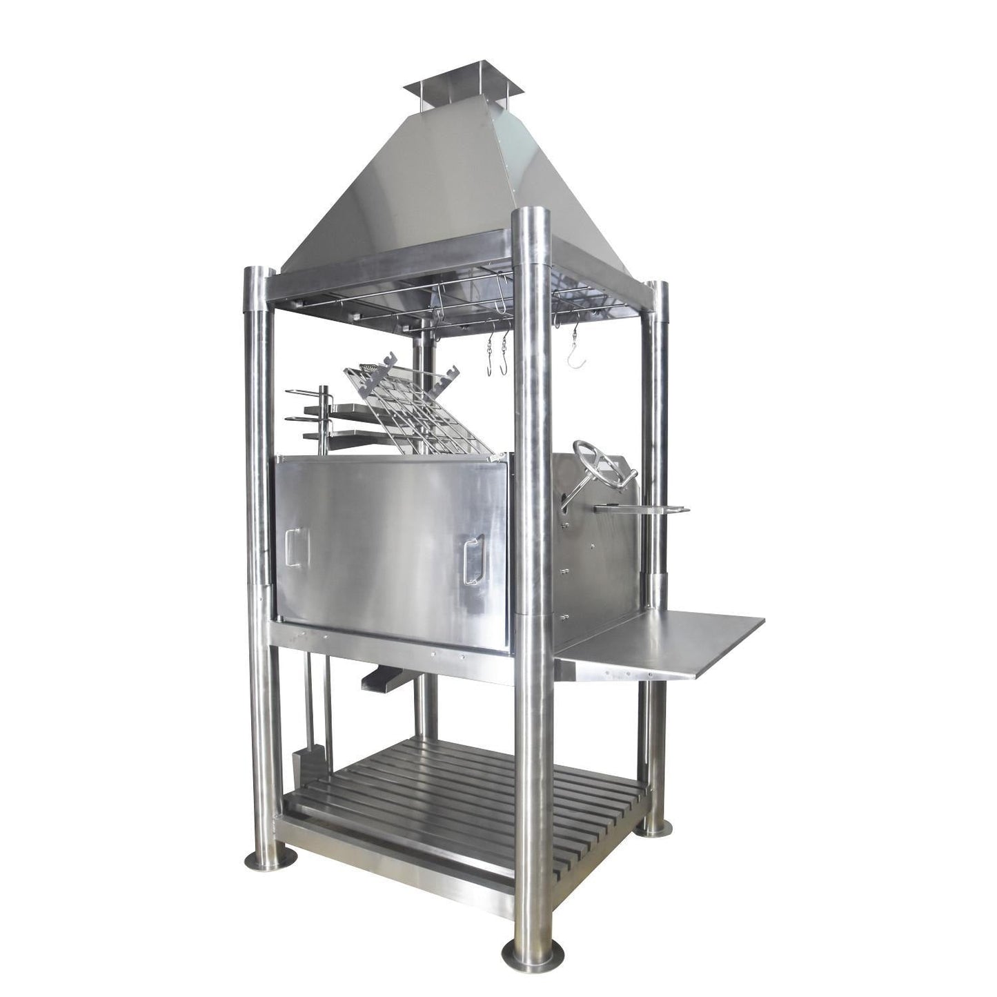 Tagwood BBQ Silver Bullet Argentine Wood Fire & Charcoal Grill - All Stainless Steel - BBQ02SS - Image 5