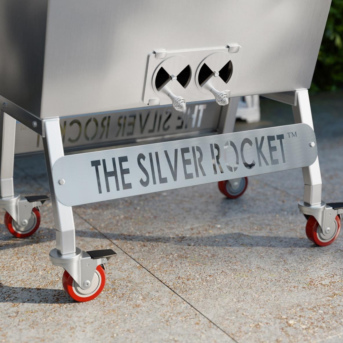 Rocket Outdoors Medium Silver Rocket Kamado Grill - MDSRF - Image 10