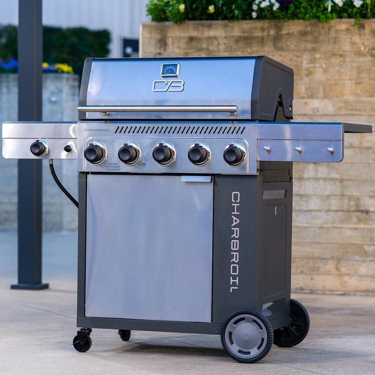 Charbroil Performance Series 5-Burner Propane Gas Grill Cabinet - Stainless - 463463225