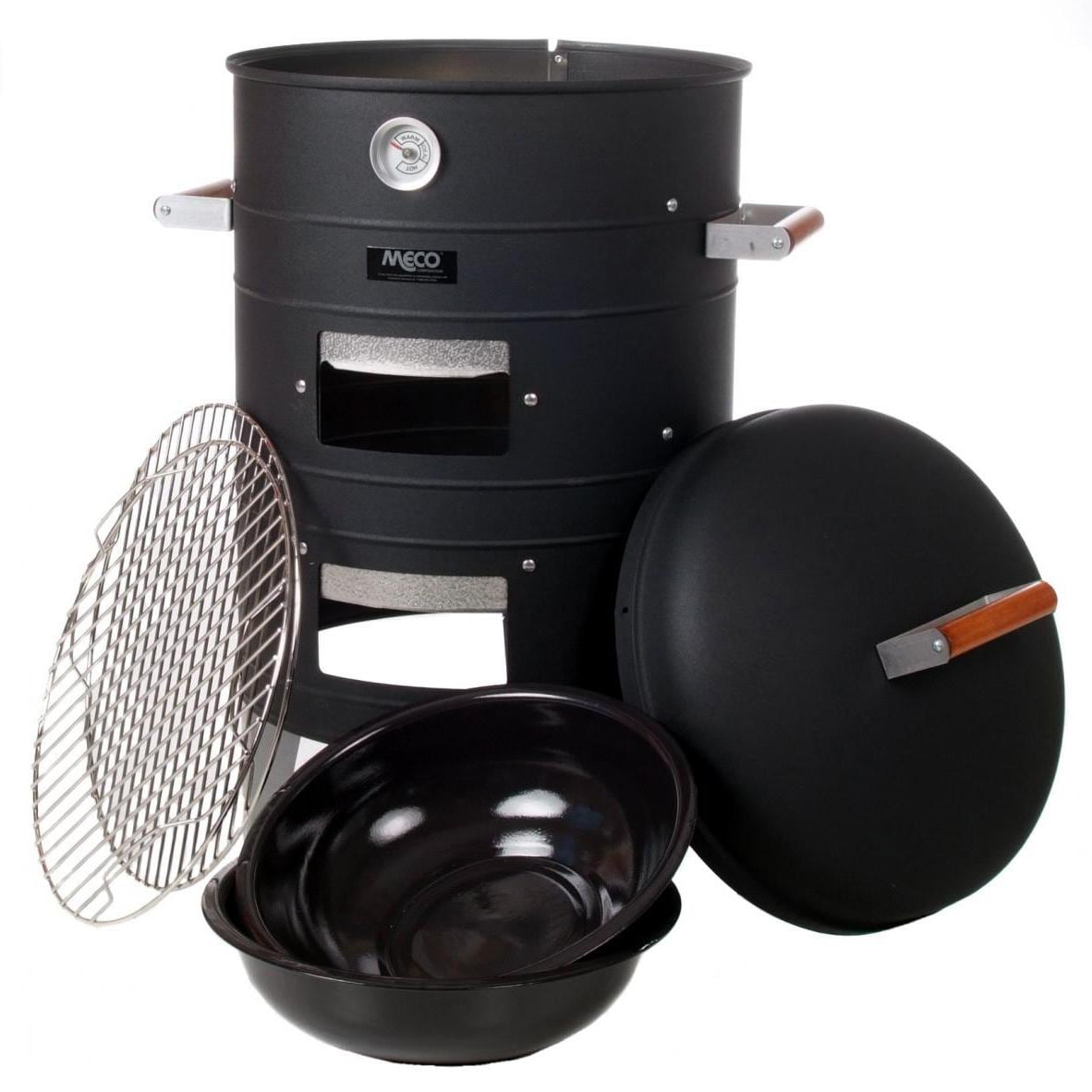 Americana by Meco Charcoal Water Vertical BBQ Meat Smoker - Black - 5023I - Image 2