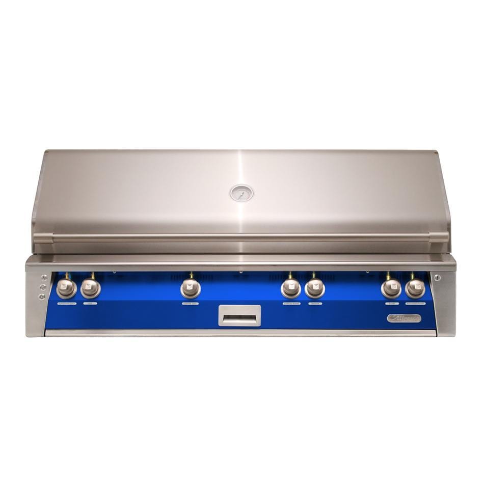 Alfresco ALXE 56-Inch Built-In Propane All Grill With Sear Zone And Rotisserie in Ultramarine Blue - ALXE-56BFG-LP-S5002 - Image 1