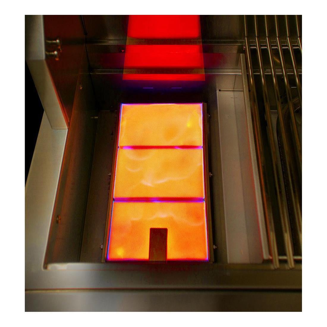 Alfresco ALXE 42-Inch Freestanding Propane Grill On Refrigerated Cart With Sear Zone And Rotisserie in Luminous Orange - ALXE-42SZRFG-LP-S2005 - Image 9