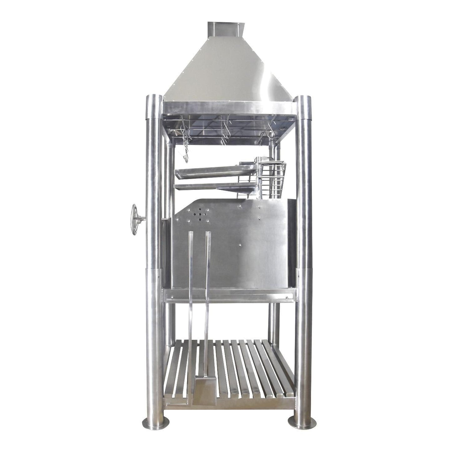 Tagwood BBQ Silver Bullet Argentine Wood Fire & Charcoal Grill - All Stainless Steel - BBQ02SS - Image 7