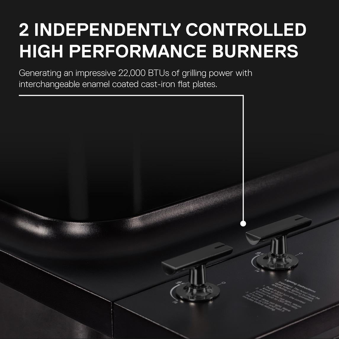 Everdure FORCE 48-in 2 Burner Propane Grill w/ Stand - Black - HBG2BUS - Image 9