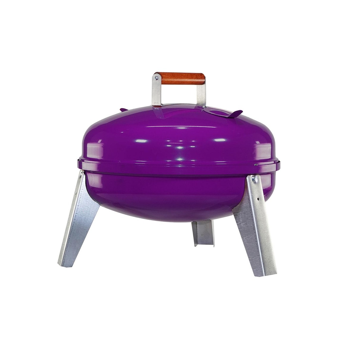 Americana 21-Inch Painted Steel Wherever Portable Charcoal/Electric Grill - Purple By Meco - 2130.4.241 - Image 1