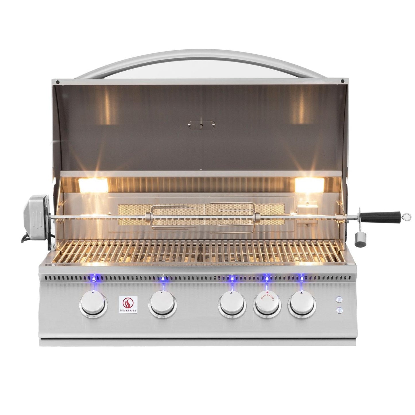Summerset Sizzler Pro 32-in 4 Burner Built-In Natural Gas Grill w/ Rear Infrared Burner - SZRPRO32 - Image 1