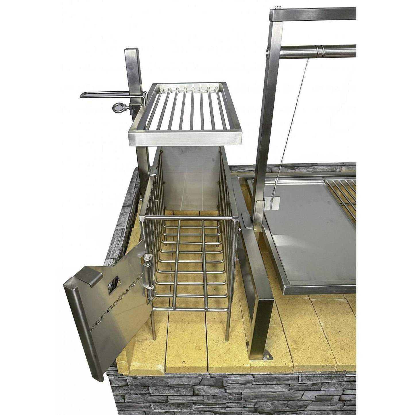 Tagwood BBQ Insert Style Argentine Santa Maria Wood Fire & Charcoal Grill - BBQ09SS - Image 2