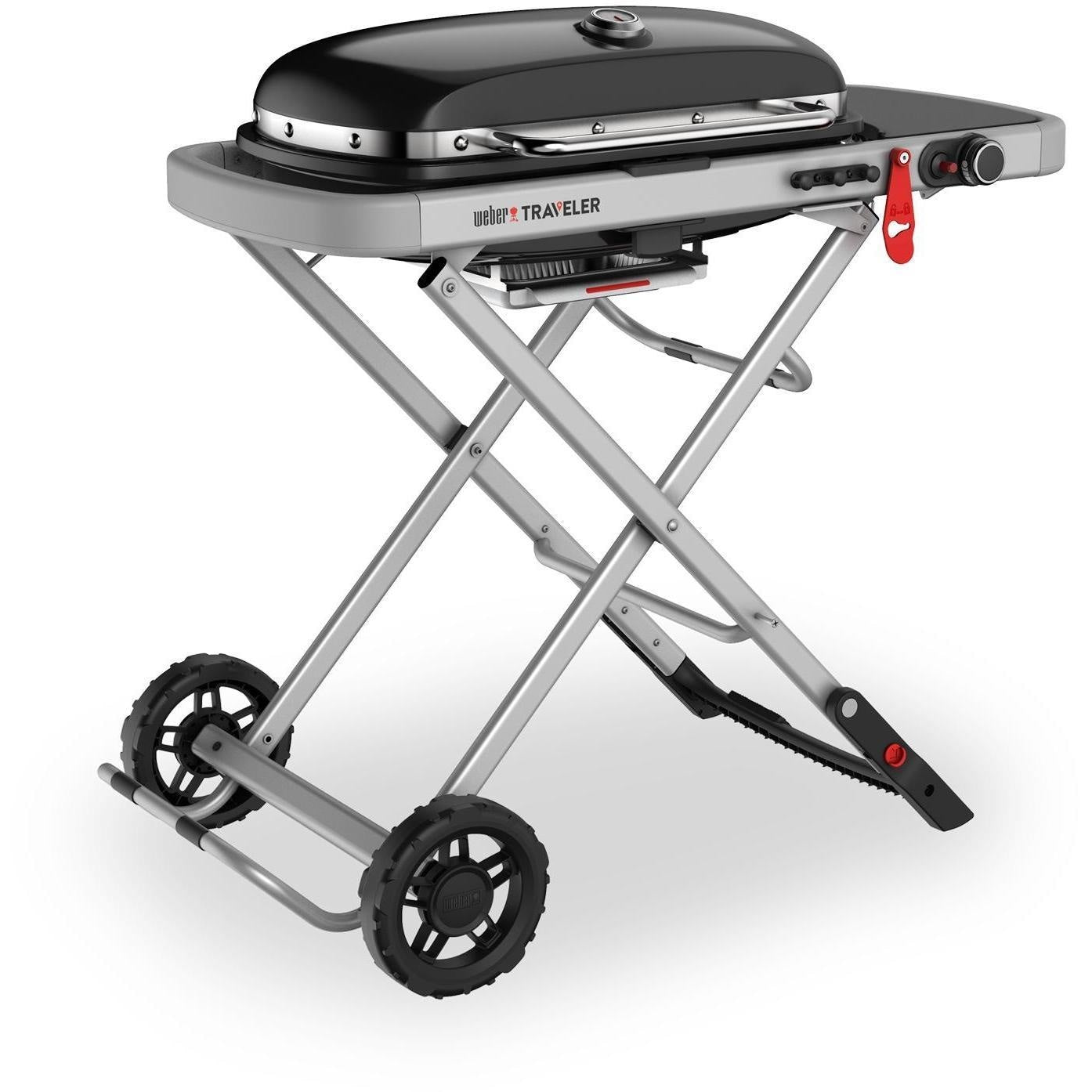 Weber Traveler Folding Portable Propane Gas Grill - Black - 9010001 - Image 4