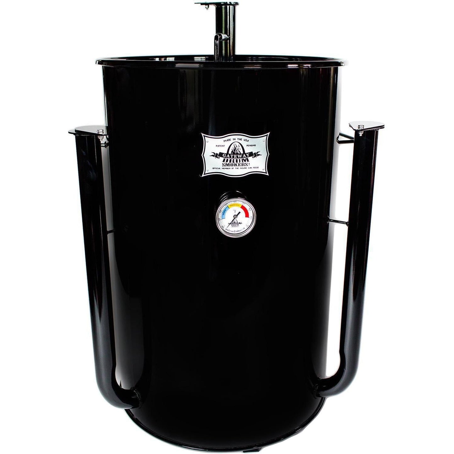 Gateway Drum Smokers 55 Gallon Charcoal BBQ Smoker - Black - 55111 - Image 1