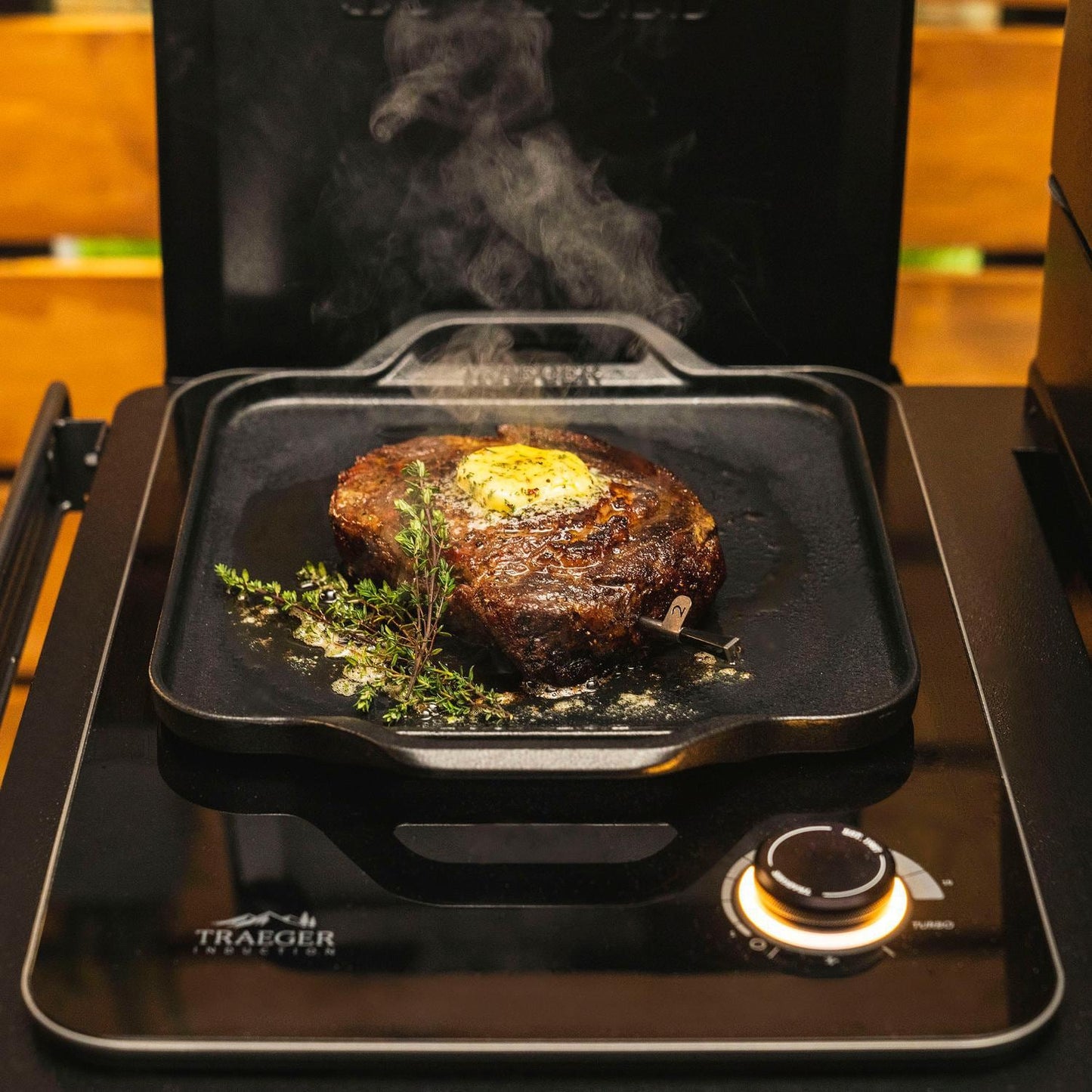 Traeger All-New Timberline Wi-Fi Controlled Wood Pellet Grill W/ WiFire & Built-In Trim Kit - TBB86RLG - Image 3