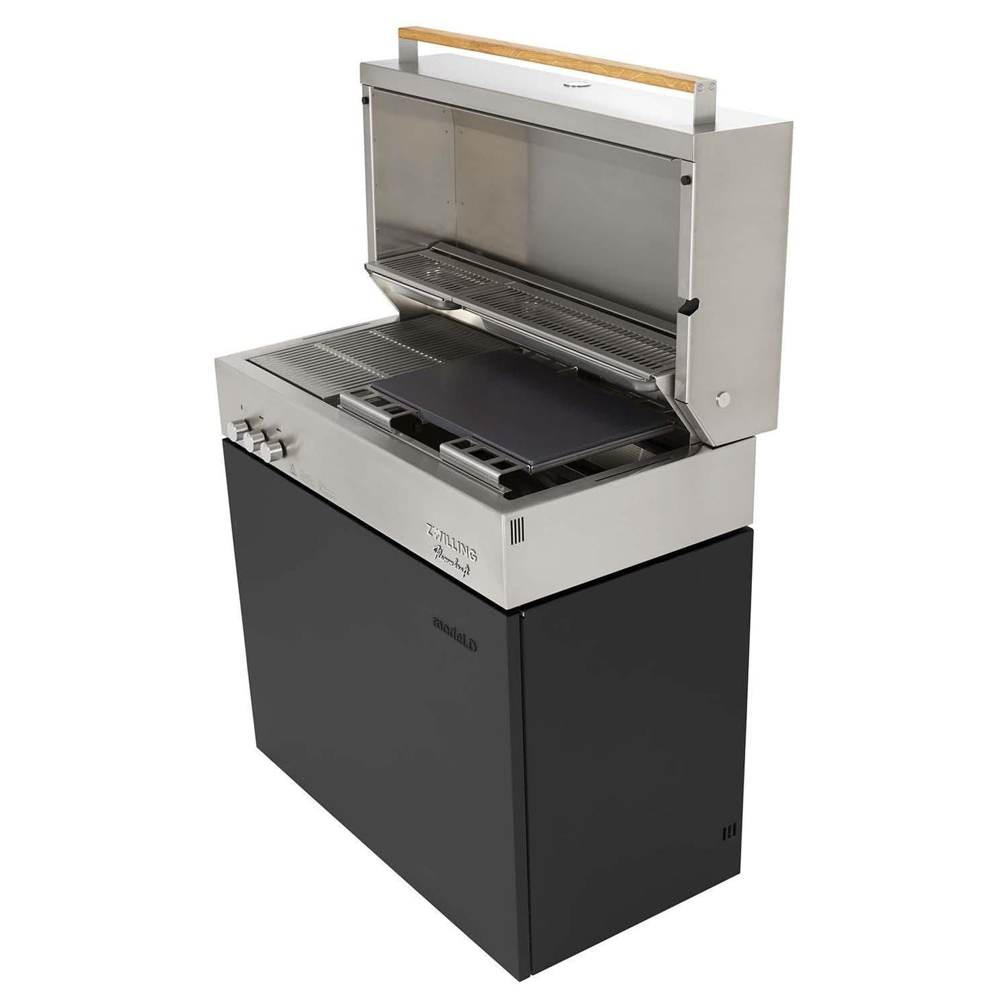 Flammkraft Model D Propane Gas Grill - Ivory Black - 1029545