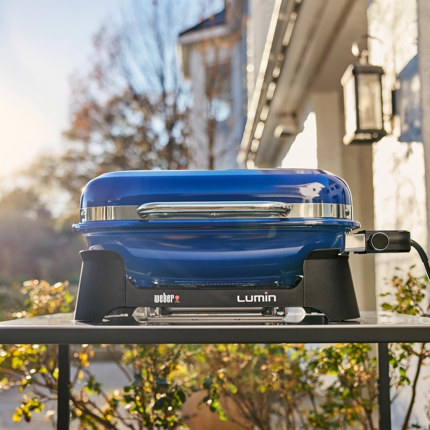 Weber Lumin Portable 1560 Watt Electric Grill - Deep Ocean Blue - 92300901 - Image 2