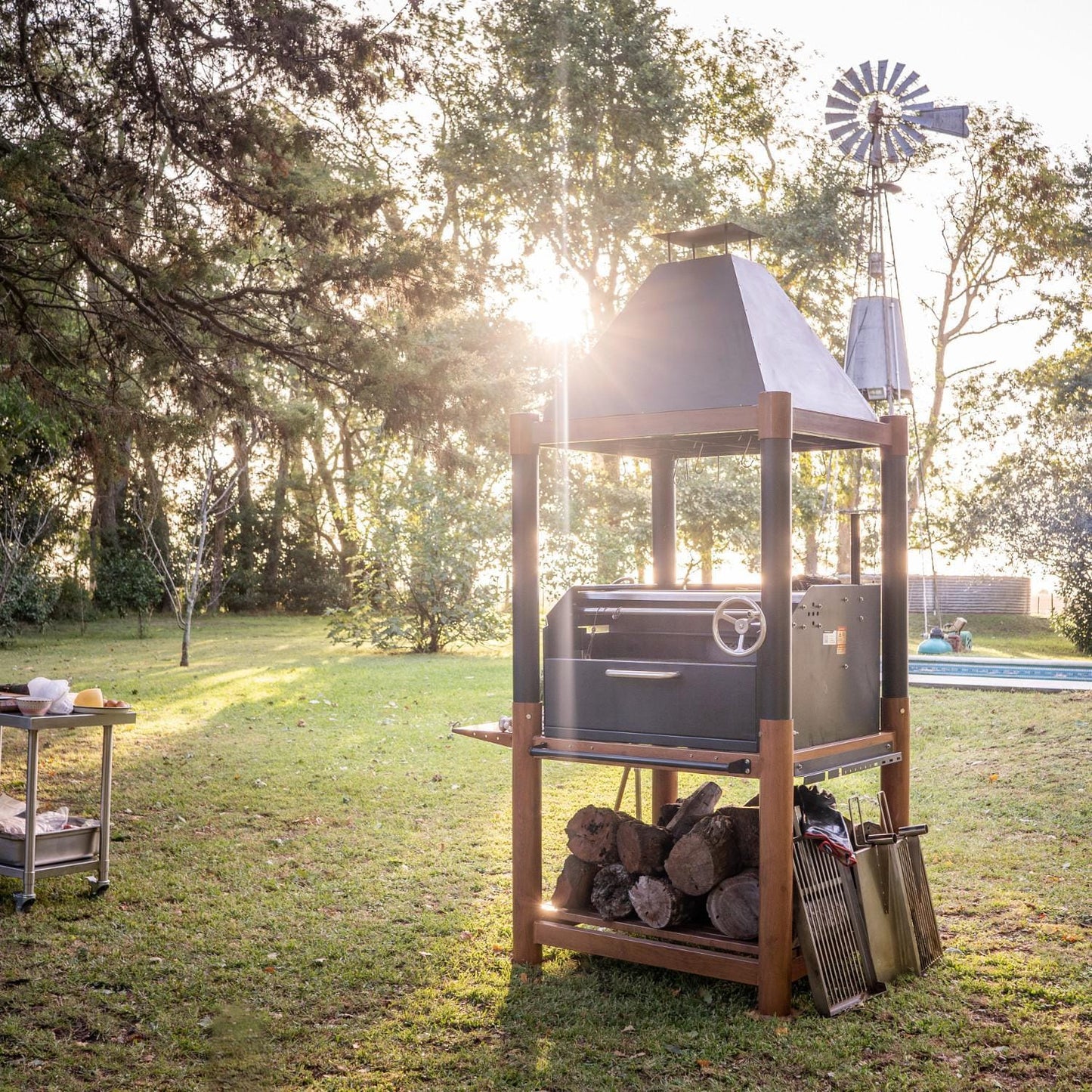 Tagwood BBQ Beast Argentine Wood Fire & Charcoal Grill - BBQ02SI - Image 9